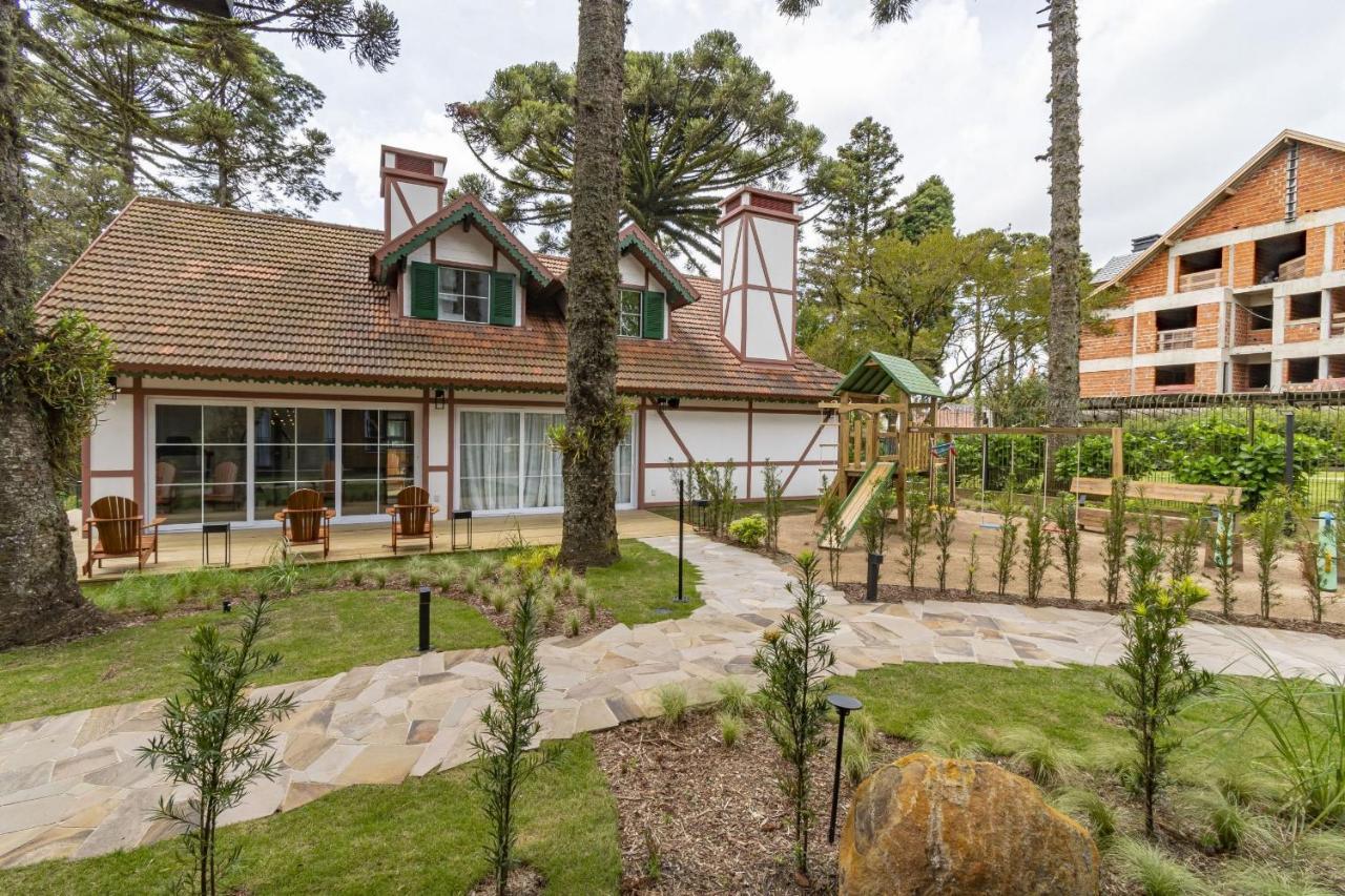 Rosa Edificio Bav Apartamento Gramado Exterior foto