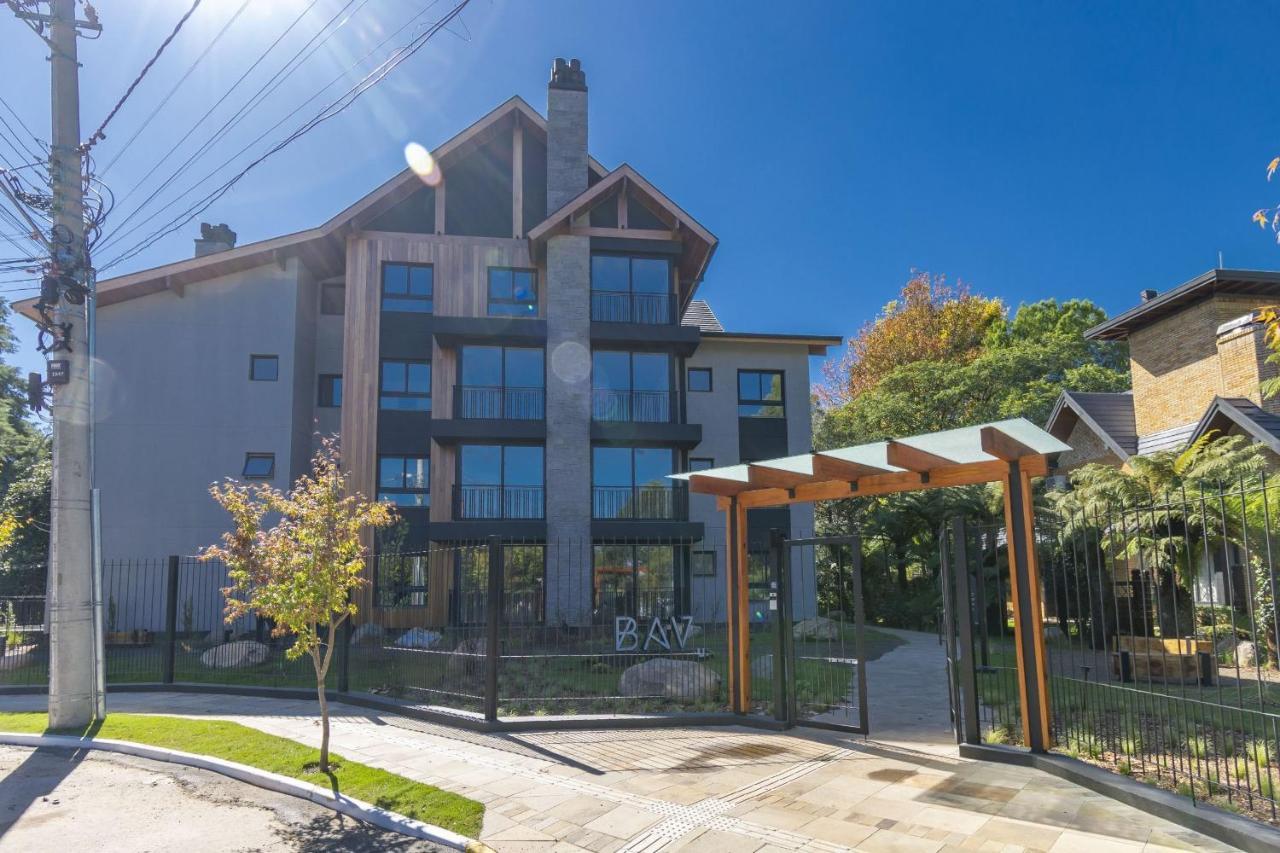 Rosa Edificio Bav Apartamento Gramado Exterior foto